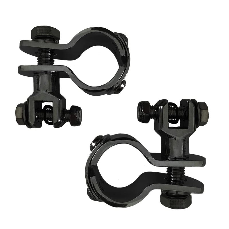 Motorcycle Footpegs 32mm Highway Crash Bar For Foot Peg Clamps Engine Guard Mounts Adapter For Fit Honda Suzuki Kawasaki Yamaha Harley Davidson Black