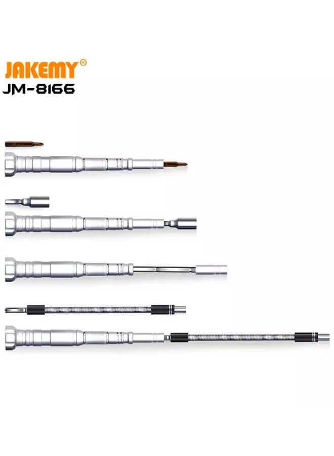 جيكماي مجموعة مفك براغي محمولة دقيقة JAKEMY JM-8166: 61 قطعة مفك براغي متعدد الأغراض - Image 3