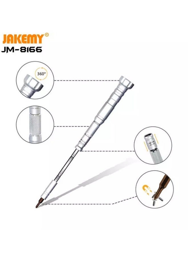 جيكماي مجموعة مفك براغي محمولة دقيقة JAKEMY JM-8166: 61 قطعة مفك براغي متعدد الأغراض - Image 4