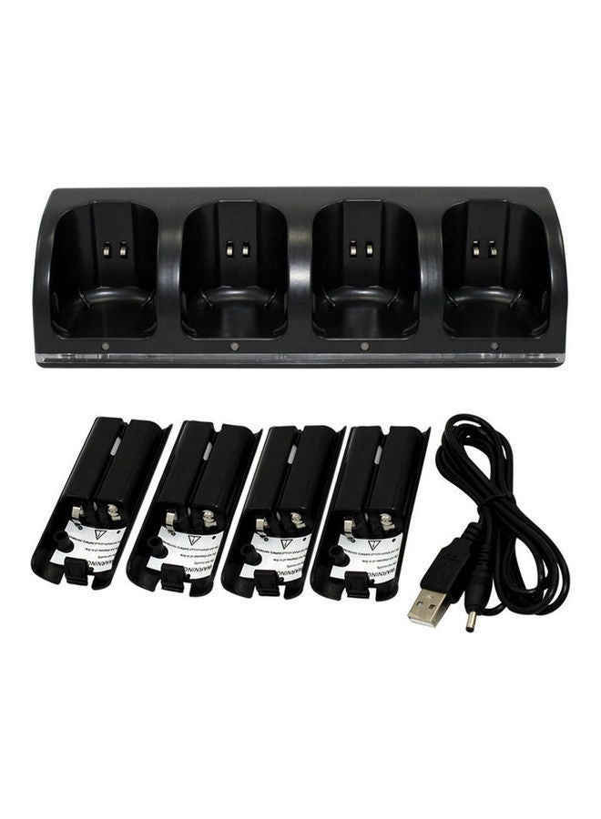 NIBEMINENT 4 In 1 Battery Set Wii Handle And Seat Charge Four  - Image 1