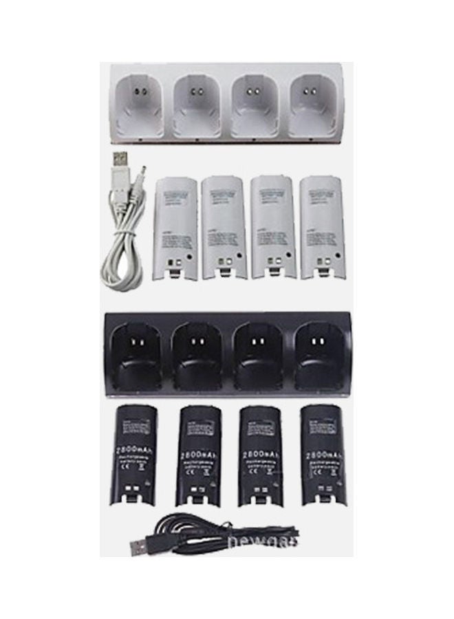 NIBEMINENT 4 In 1 Battery Set Wii Handle And Seat Charge Four  - Image 3