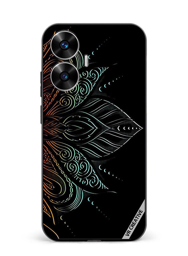 VR CREATIVE Protective Case Cover For Realme C55 Heena Elements Design Multicolour - Image 1