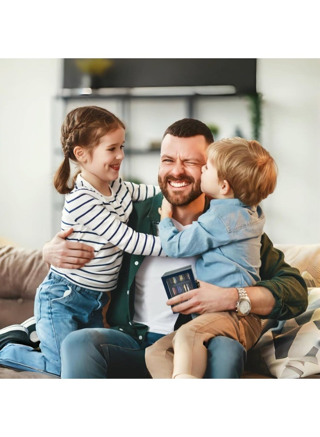 XiuWoo Creative Anti-Anxiety Bookshelf, Mini Bookshelf Ornament, Stress Reliever, Miniature Bookshelf Decor Shake Bookshelf, Miniature Book Library, Arrangement Stress Relief Gift With 60 Pcs Mini Books - Image 5