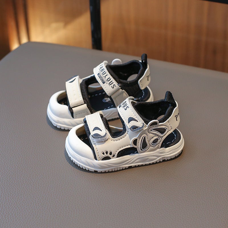 Children'S Toddler Shoes Sandals 2024 Summer Fashion Korean Style Baotou Anti-Kick Soft-Soled Beach Shoes For Boys And Girls Non-Slip - Image 3