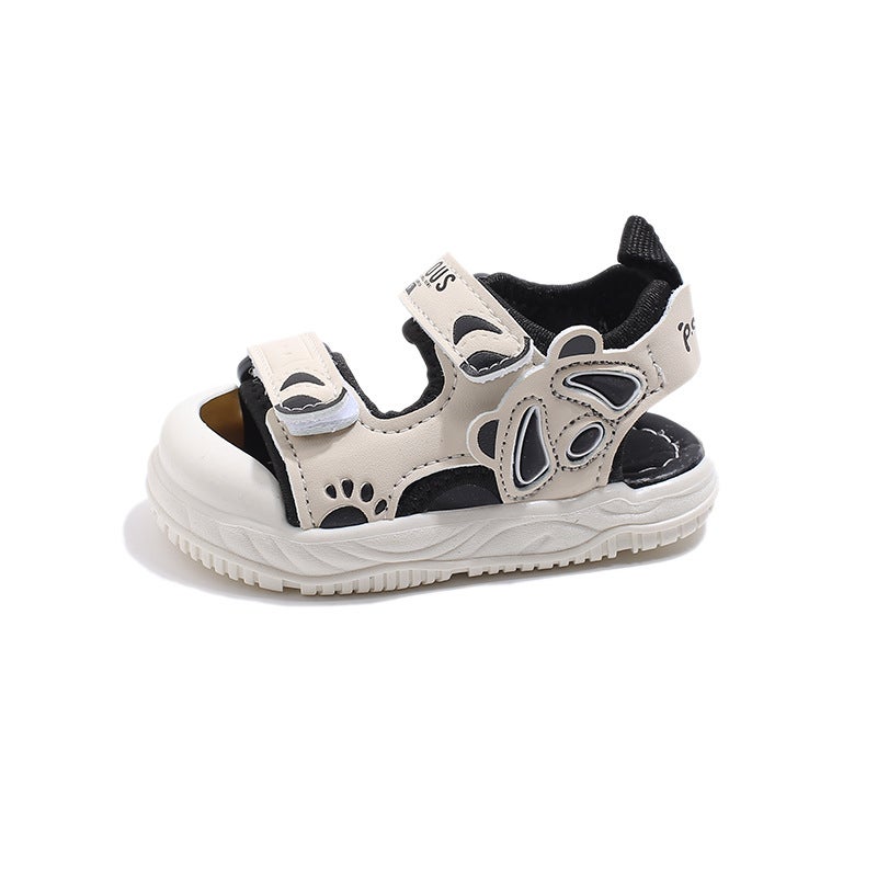 Children'S Toddler Shoes Sandals 2024 Summer Fashion Korean Style Baotou Anti-Kick Soft-Soled Beach Shoes For Boys And Girls Non-Slip - Image 1