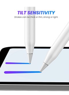 KASTWAVE iPad Pencil, Active iPad Stylus Pen with 10X Fast & Palm Rejection Magnetic Absorption Replacement for Apple Pencil - for iPad 6-10th, Pro 11''/12.9'' 3-6th, Air 3-5th, Mini 5-6th Gen  - Image 4
