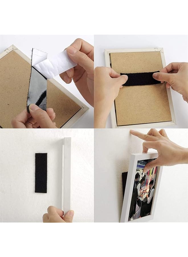 erorex Heavy Duty Mounting Tape Double Side Reclosable Hook Loop Strips Tape Sticky Fastener Waterproof Indoor Outdoor Use For Holds Picture Frame And Tools 15Pack 3X10Cm  - Image 3