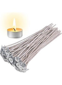 50pcs Candle Wicks For Candle Making, Natural Soy Wax, Cotton Woven, Candle DIY (15cm)