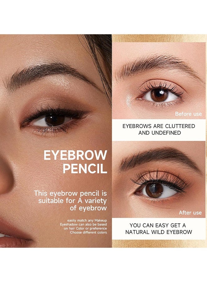 HelloKiss Dark Brown Eyebrow Pen, Precision Eyebrow Pencil Long Lasting Fine Four-Fork Liquid Eyebrow Pen, 4D Natural Wild Eyebrow Definer Pencils Makeup (Dark Brown) - Image 5