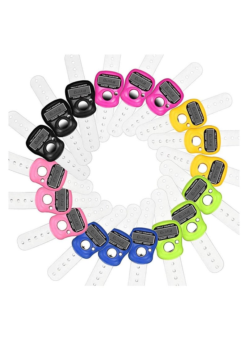 Mini LCD Electronic Digital Display Finger Hand Tally Counter Counting (10pcs)