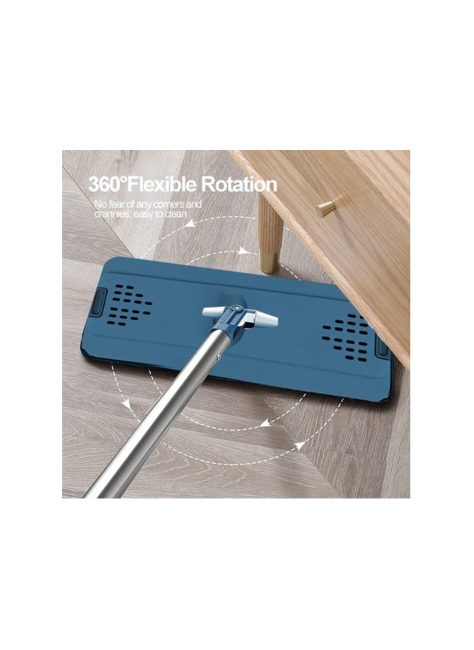 SKY-TOUCH - Flat Mop Bucket System with Wringer Set Squeeze Mop Bucket Set with Long Handle for Home Office Floor Wall Windows Premium Quality mop for cleaning floor - Image 1