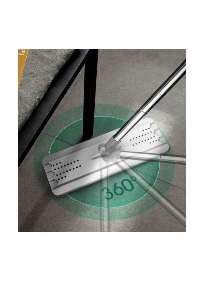 SKY-TOUCH - Flat Mop Bucket System with Wringer Set Squeeze Mop Bucket Set with Long Handle for Home Office Floor Wall Windows Premium Quality mop for cleaning floor - Image 1