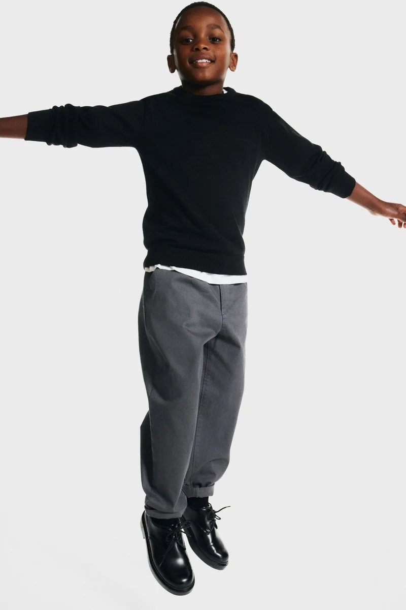 H&M Loose-fit tapered twill chinos