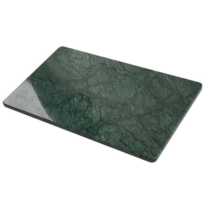 Adolif Green Marble Cutting Board, Marble Slab Pastry Board 12x20 Inch With Non-Slip Feet For Baking, Cheese, Charcuterie, Chocolate - Image 1