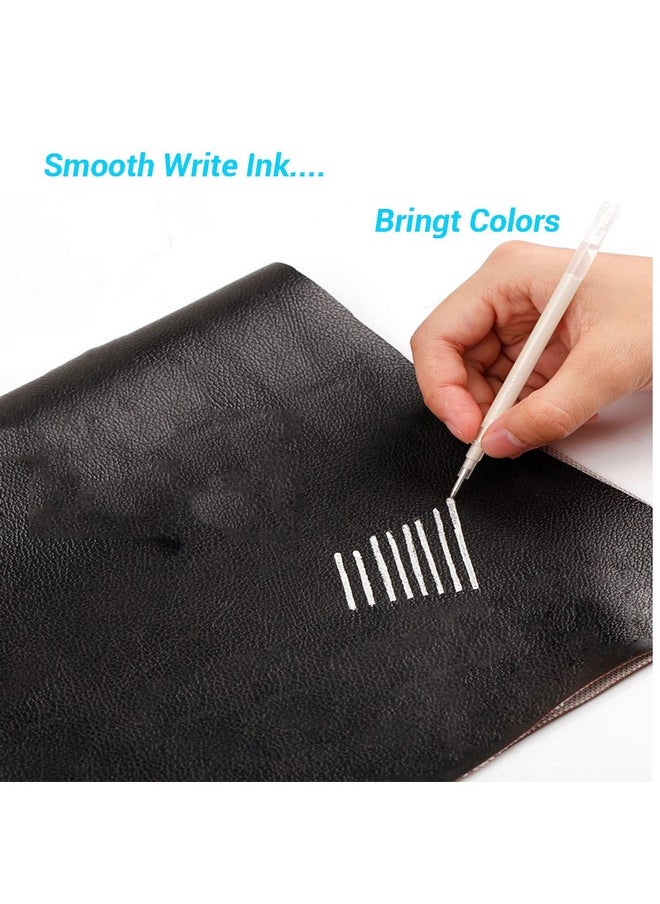 iHMeiju - Heat Erasable Fabric White Marking Pens With 20 Refills For Tailors Sewing And Quilting Dressmaking, White Heat Erase Pens Of Fabrics. - Image 1