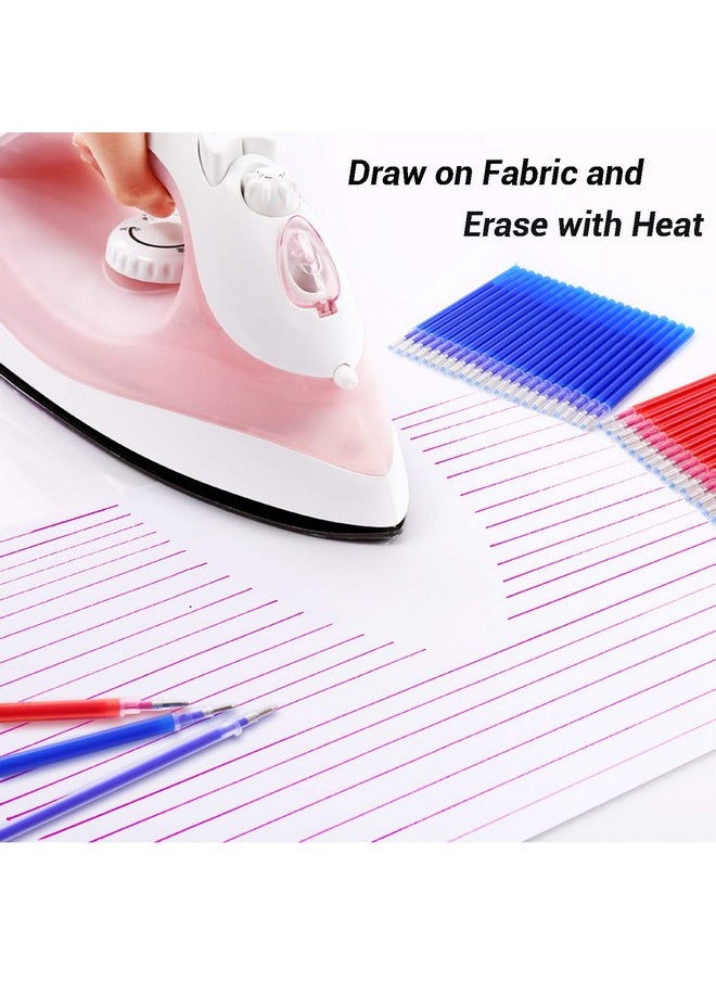iHMeiju - Heat Erasable Fabric White Marking Pens With 20 Refills For Tailors Sewing And Quilting Dressmaking, White Heat Erase Pens Of Fabrics. - Image 1
