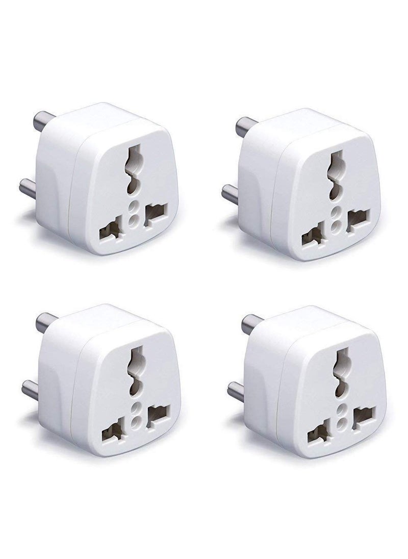 Axtella Axtella Pack of 4 Universal Conversion Plug 3 Pin Socket Adapter Convert UKUSEUAdaptor 56 Amp  - Image 1