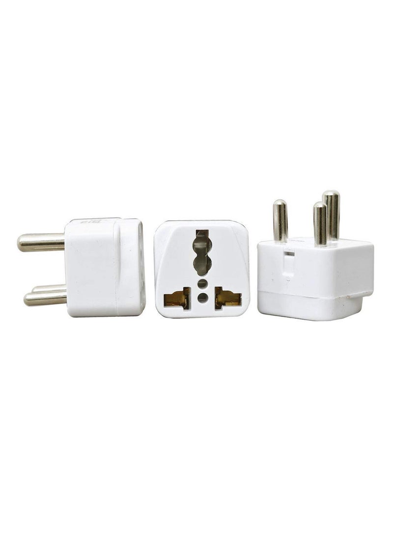 Axtella Axtella Pack of 4 Universal Conversion Plug 3 Pin Socket Adapter Convert UKUSEUAdaptor 56 Amp  - Image 3