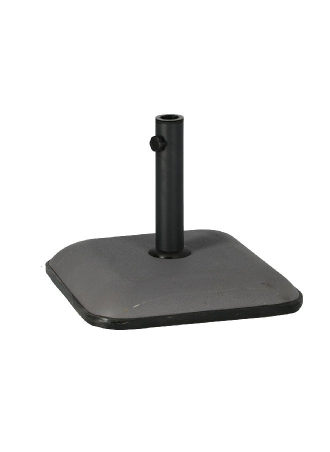 LIVING ACCENTS - Premium Concrete Square Umbrella Base Black and Grey 25 kg SQ-D1-25 - Image 1