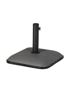 LIVING ACCENTS Premium Concrete Square Umbrella Base Black and Grey 25 kg SQ-D1-25  - Image 2