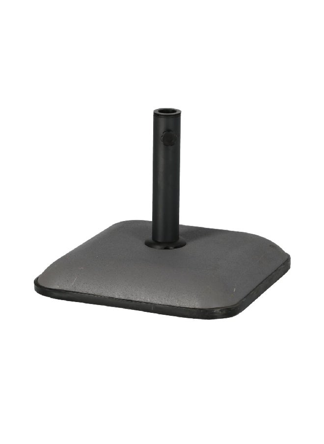 LIVING ACCENTS - Premium Concrete Square Umbrella Base Black and Grey 25 kg SQ-D1-25 - Image 1