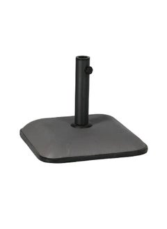 LIVING ACCENTS Premium Concrete Square Umbrella Base Black and Grey 25 kg SQ-D1-25  - Image 3