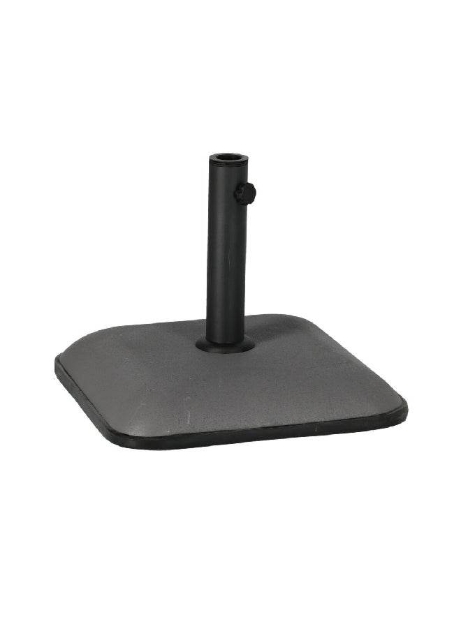 LIVING ACCENTS - Premium Concrete Square Umbrella Base Black and Grey 25 kg SQ-D1-25 - Image 1
