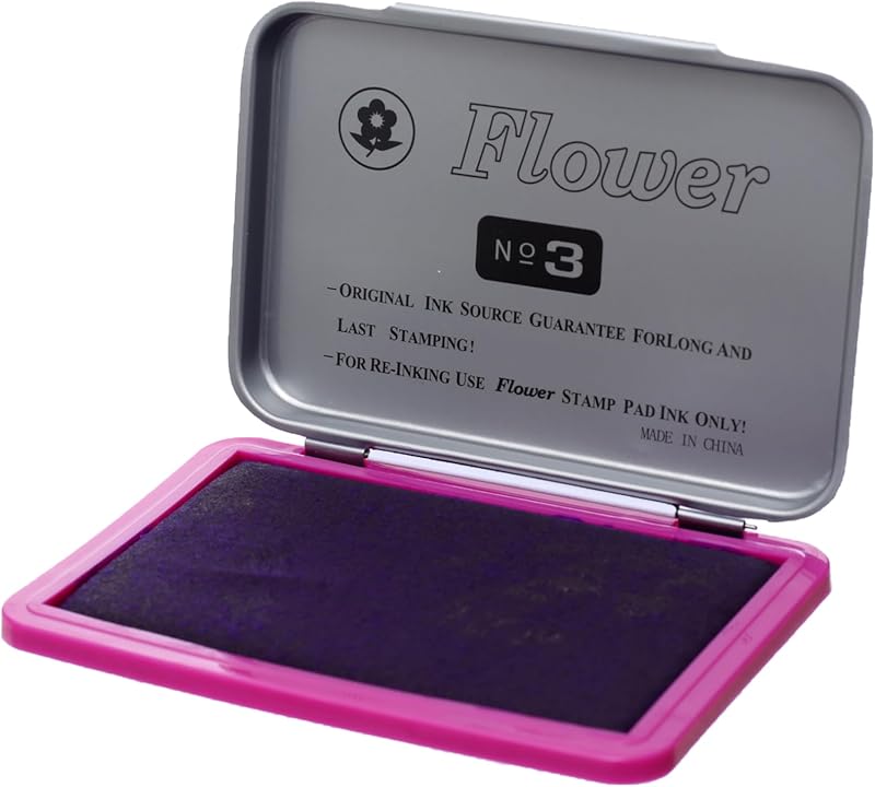 Flower Ink Stamp Pad -Purple