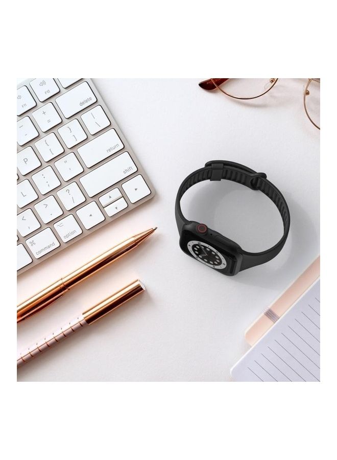 NIBEMINENT Ethnic Replacement Watchband for Apple Watch Series 1/2/3/4/5/6/7/SE 42/44/45mm Black - Image 5