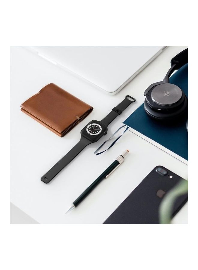 NIBEMINENT Ethnic Replacement Watchband for Apple Watch Series 1/2/3/4/5/6/7/SE 42/44/45mm Black - Image 4