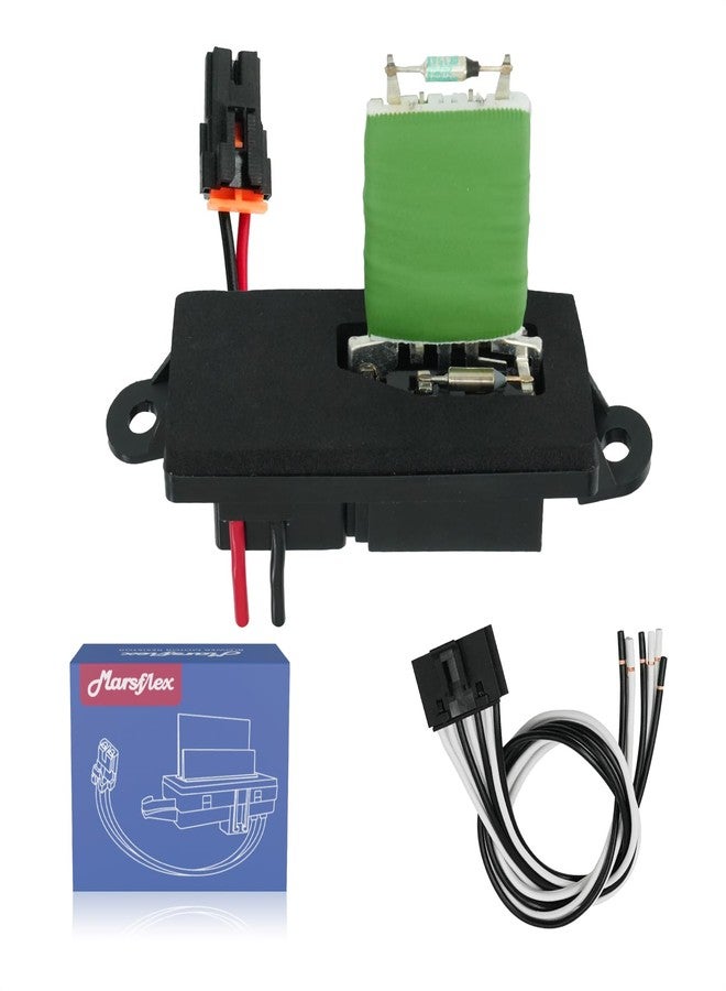 Marsflex Blower Motor Resistor 22807122 1999 2000 2001 2002 2003 2004 2005 2006 for Chevy Avalanche Silverado Suburban Tahoe, for GMC Sierra Yukon, OE: 973-409 89019089 15-81087 Manual AC Control - Image 1