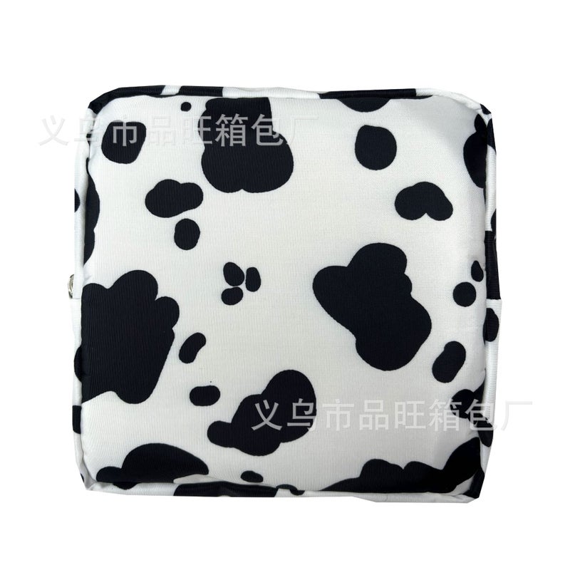 Portable Sanitary Pad Organizer Pouch Cow 