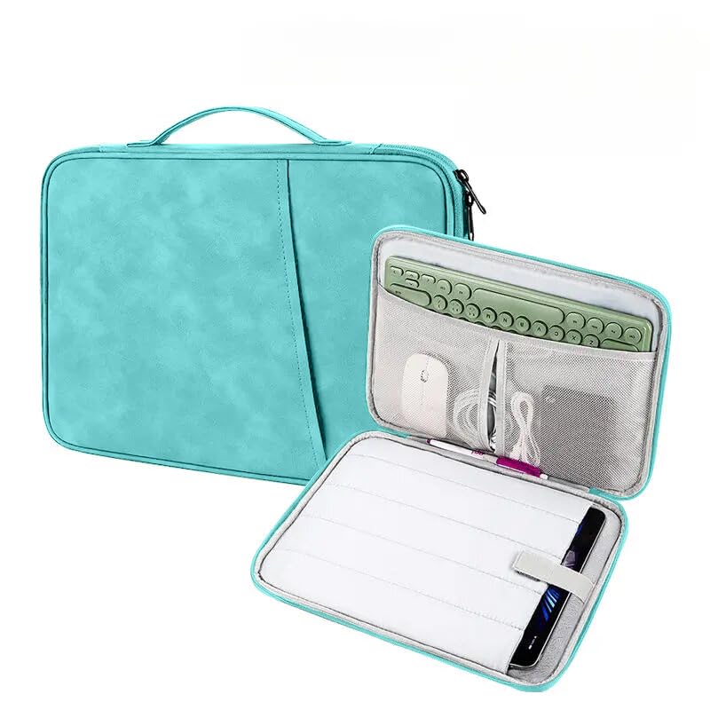 Moca Tablet Sleeve Case for 9.7 iPad /10.9 inch New iPad / 11 inch iPad Pro / 10.2 inch iPad / 10.9" iPad Air, Galaxy Tab A8 10.5" Protective Bag, Fit Apple Smart Keyboard, Black (Sky -Blue) - Image 5
