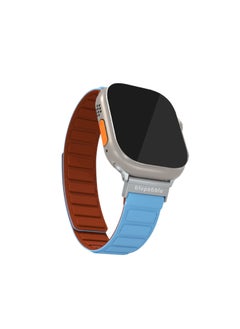 blupebble Silicone Reversible Magnetic Strap for Apple Watch Ultra 49/45/44/42MM Compatible with Series 8 | 7 | 6 | 5 | 4 | 3 | SE  - Image 1