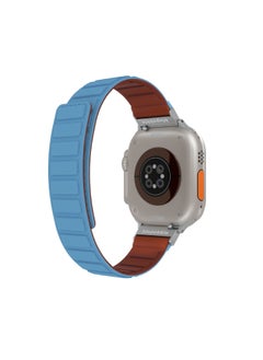 blupebble Silicone Reversible Magnetic Strap for Apple Watch Ultra 49/45/44/42MM Compatible with Series 8 | 7 | 6 | 5 | 4 | 3 | SE  - Image 3