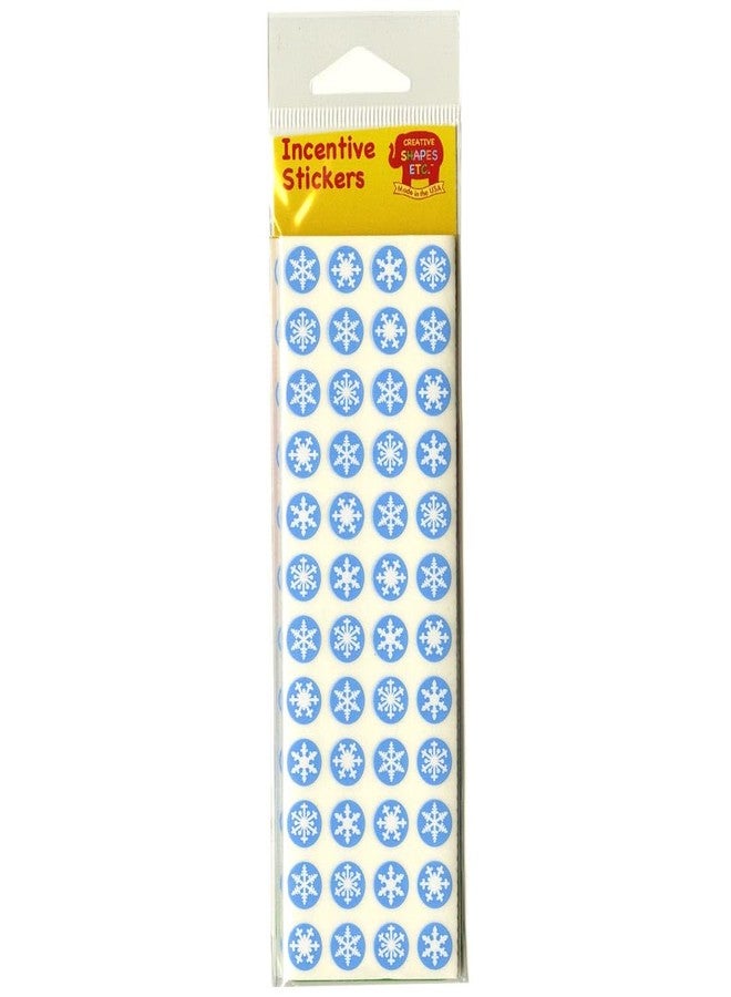 864 Pcs Snowflake Incentive Stickers 3/8in Diameter Self-Adhesive Cute Winter Christmas Stickers Bulletin Board Decor Classroom Holiday Crafts Reward Behavior Chart Teacher Student Rewards USA Made
