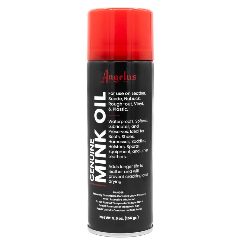 Angelus Genuine Professional Mink Oil Conditioner Spray 55 oz Premium Leather Conditioner Waterproofs Softens Extends Life of Leather Shoes Boots Gloves Saddles for Suede Nubuck Vinyl - Image 3