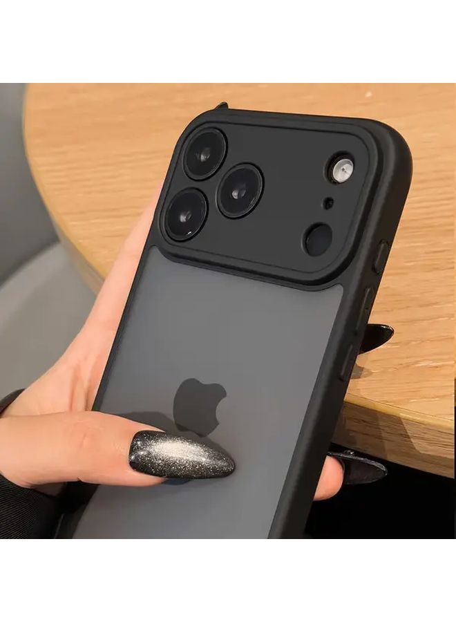 Black Matte Semi Transparent Protective Cover for iPhone 13 Pro Max - Image 3