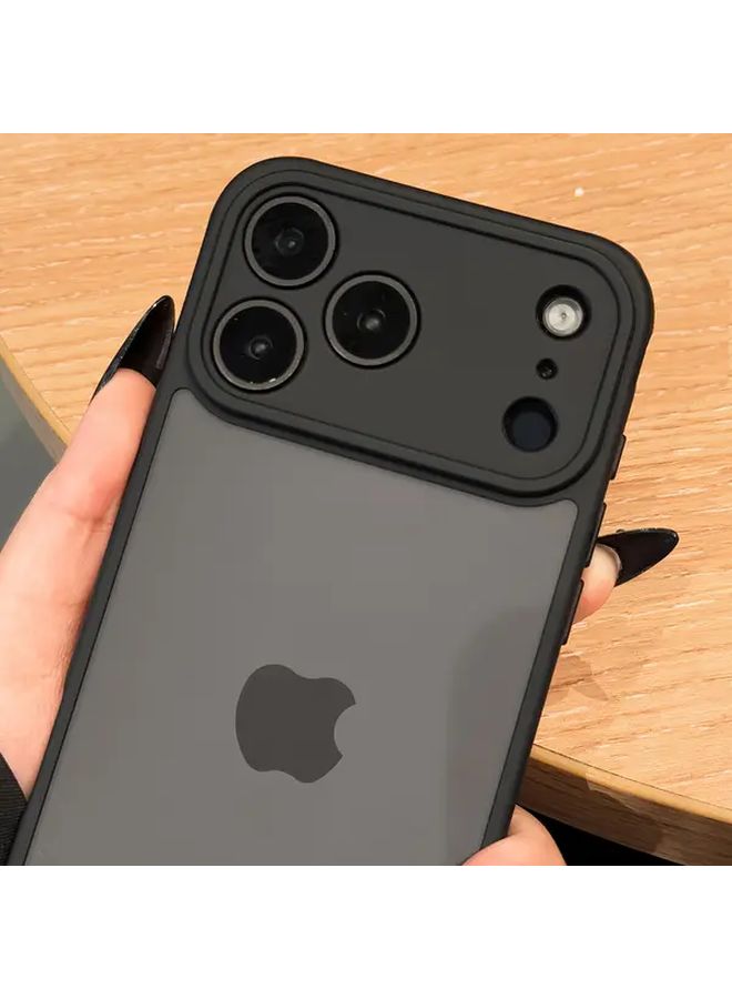 Black Matte Semi Transparent Protective Cover for iPhone 13 Pro Max - Image 4