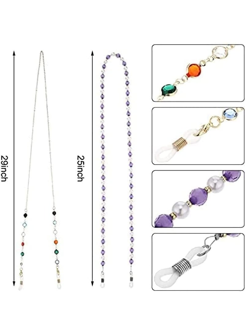 SOLARAE Eyeglasses Chains Beaded Sunglasses Strap Holder Elegant Eyewear Retainer Chain 8 Styles, One Size - Image 2