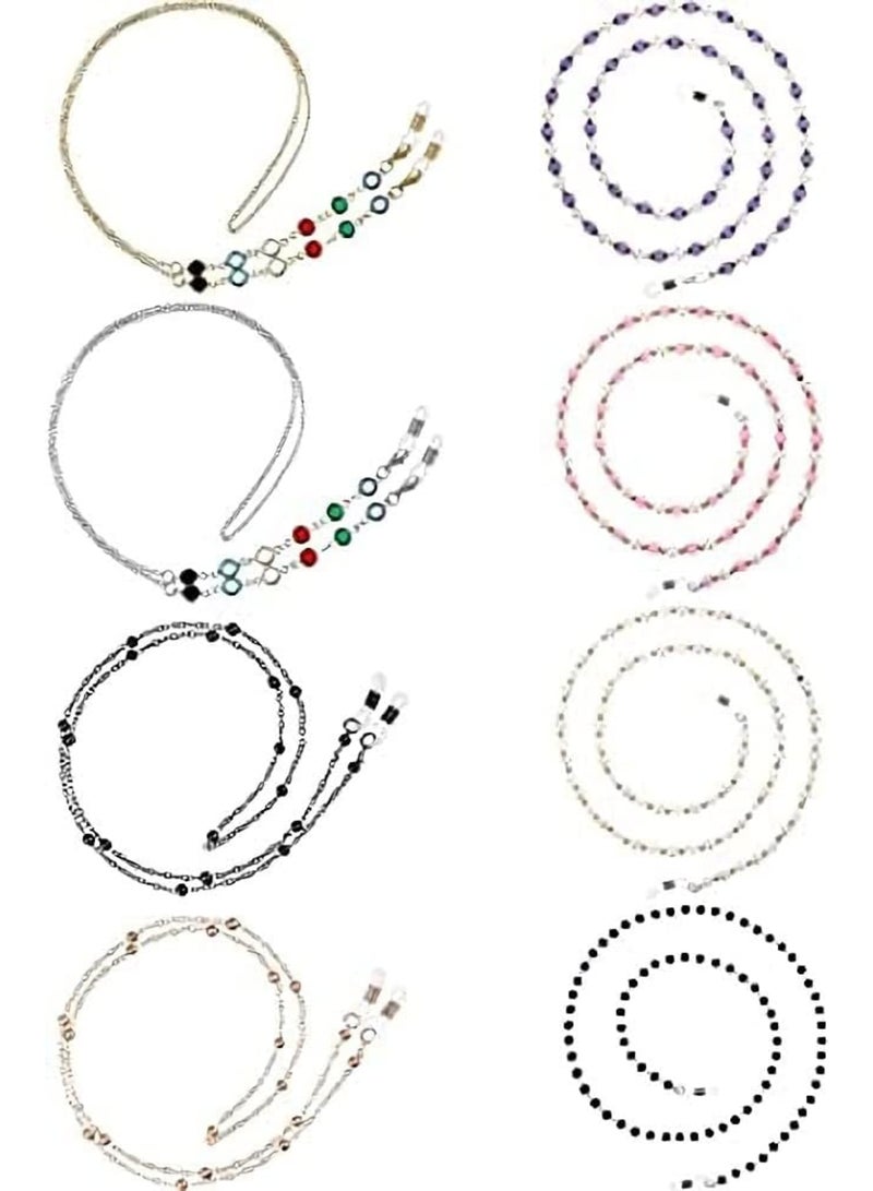 SOLARAE Eyeglasses Chains Beaded Sunglasses Strap Holder Elegant Eyewear Retainer Chain 8 Styles, One Size - Image 1