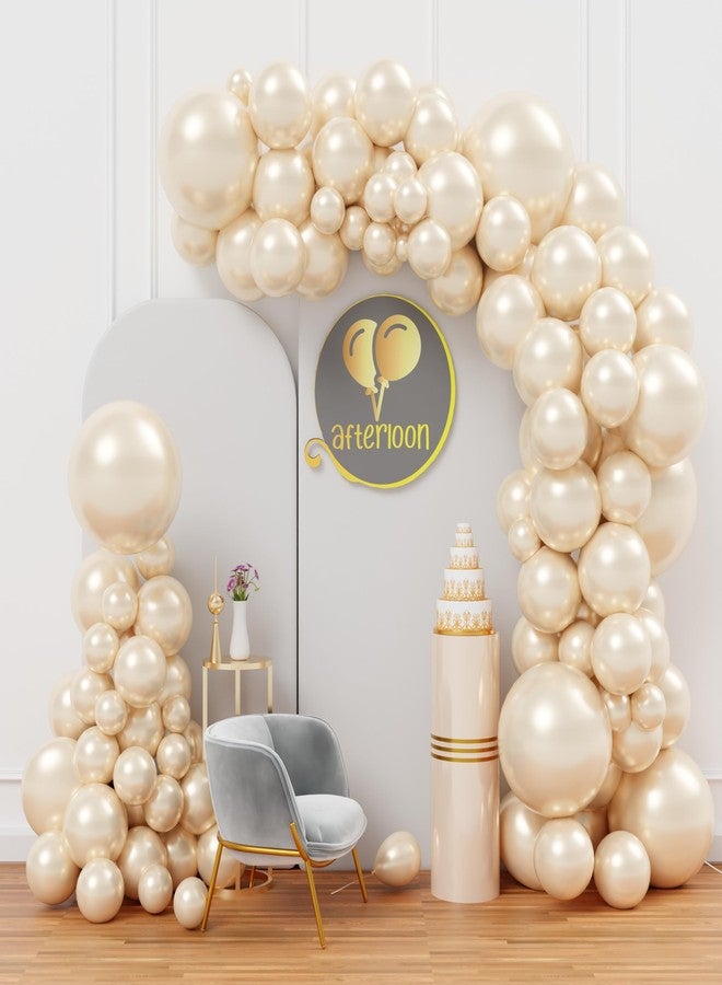 Balloon Red AFTERLOON® Biodegradable Balloons 116pcs Pearl White Ivory Double Stuffed Balloon Different Size 5/10/12/18 Inch Garland Arch kit for Wedding Bride to be Engagement Bridal Shower Birthday Baby Party - Image 2