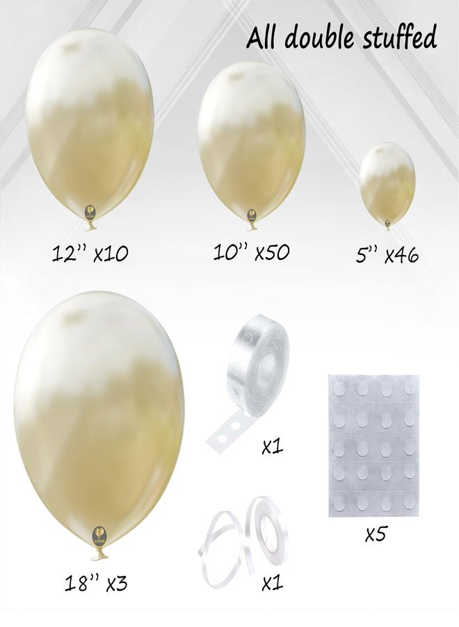Balloon Red AFTERLOON® Biodegradable Balloons 116pcs Pearl White Ivory Double Stuffed Balloon Different Size 5/10/12/18 Inch Garland Arch kit for Wedding Bride to be Engagement Bridal Shower Birthday Baby Party - Image 5