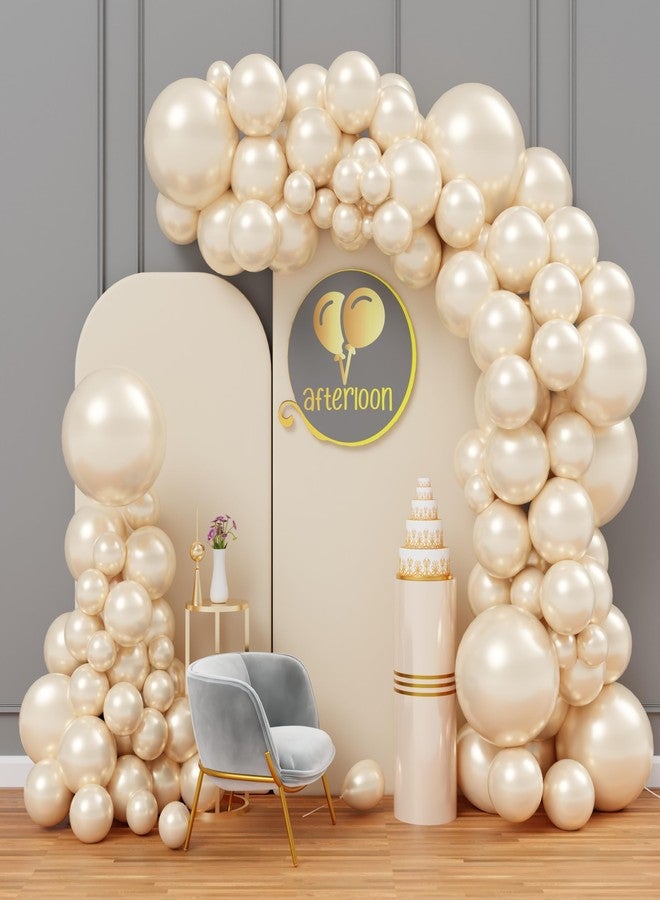 Balloon Red AFTERLOON® Biodegradable Balloons 116pcs Pearl White Ivory Double Stuffed Balloon Different Size 5/10/12/18 Inch Garland Arch kit for Wedding Bride to be Engagement Bridal Shower Birthday Baby Party - Image 1