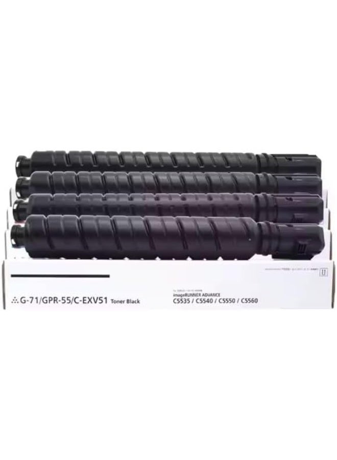 Terabyte C-EXV-51 Full set Compatible Toners for GPR55 C-EXV-51 for Use with IMAGERUNNER ADVANCE C5535 5535I C5540I C5550I C5560I Printer,4-Pack - Image 2