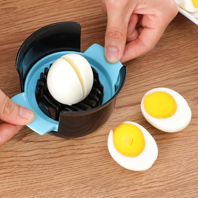LUCC1N 3 in 1 Egg Slicer for Hard Boiled Eggs Dishwasher Safe Egg CutterDurable 304 Stainless Steel Wires Easy to Clean TimeSaving Multi Colours - Image 3