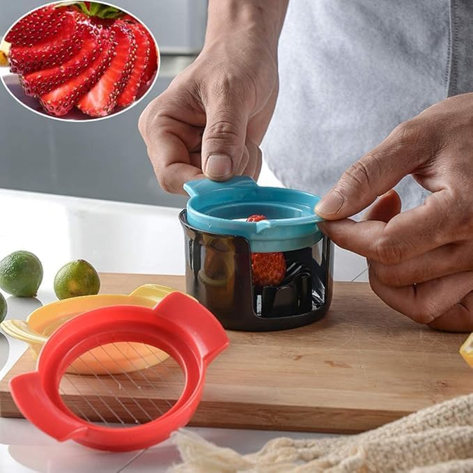LUCC1N 3 in 1 Egg Slicer for Hard Boiled Eggs Dishwasher Safe Egg CutterDurable 304 Stainless Steel Wires Easy to Clean TimeSaving Multi Colours - Image 5