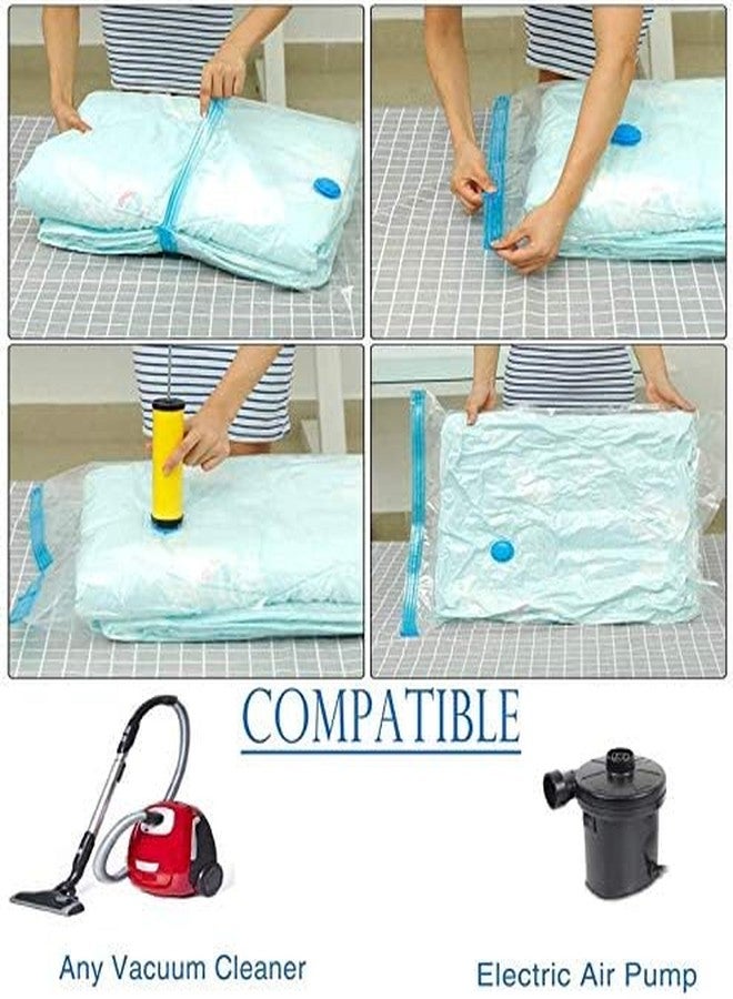 HYDERON Multipurpose Vacuum Storage Reusable Ziplock Space Saver Bags with Pump – Large (60cm x 80cm) (Pack of 3) for Home Organization, Travel & Wardrobe Space Saving - Image 3