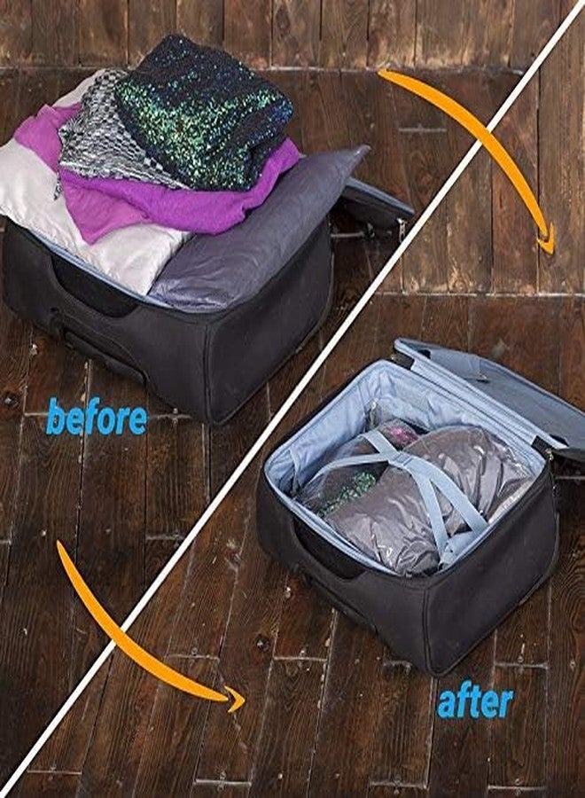HYDERON Multipurpose Vacuum Storage Reusable Ziplock Space Saver Bags with Pump – Large (60cm x 80cm) (Pack of 3) for Home Organization, Travel & Wardrobe Space Saving - Image 5