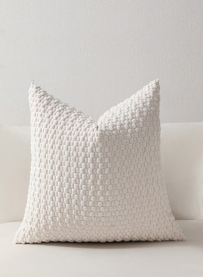 Set of 4 Pillow Covers, Throw Pillow Covers, Short Plush Cushion Covers, Decorative Solid Colour Cushion Covers 45cm x 45cm for Living Room Sofa Cushions - Image 3
